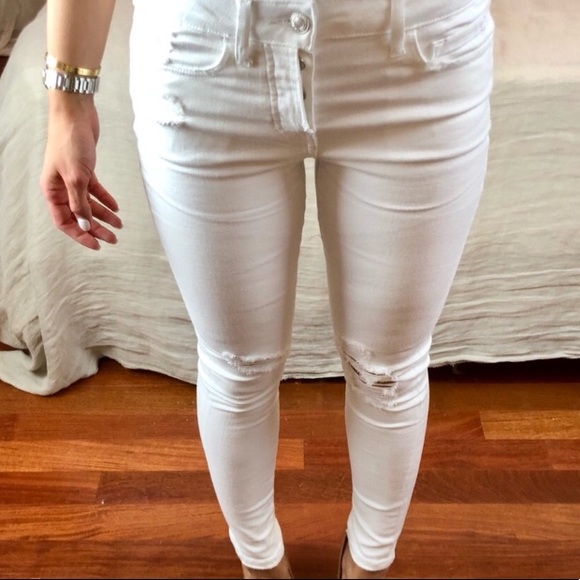 NWOT White Stretch Denim - Picture 3 of 7